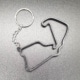 Stylish key ring for motorsport fans, made of durable nylon with key ring, size approx. 8 cm, various racing tracks available.