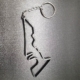 Rennstrecke USA, stylischer Schlüsselanhänger für Motorsportfans, aus strapazierfähigem Nylon mit Schlüsselring, Grösse ca. 8 cm.